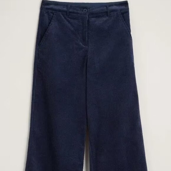 New ! Seasalt clothing Wide leg cords Dillwyn pants in NAVY size 10 Current - Picture 3 of 3